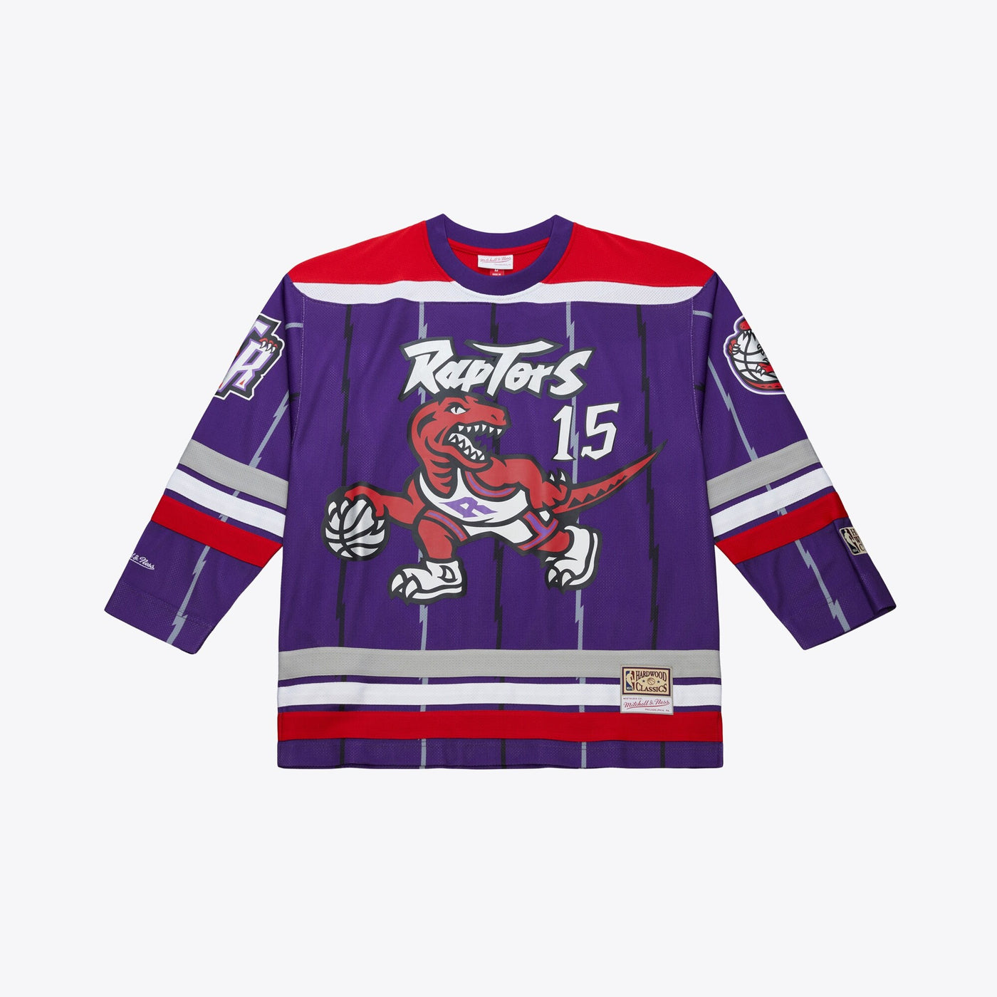 Toronto Raptors Mitchell & Ness Vince Carter Maxxed Out Fashion Hockey Jersey - Purple