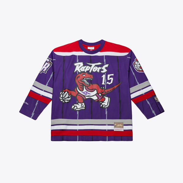 Toronto Raptors Mitchell & Ness Vince Carter Maxxed Out Fashion Hockey Jersey - Purple