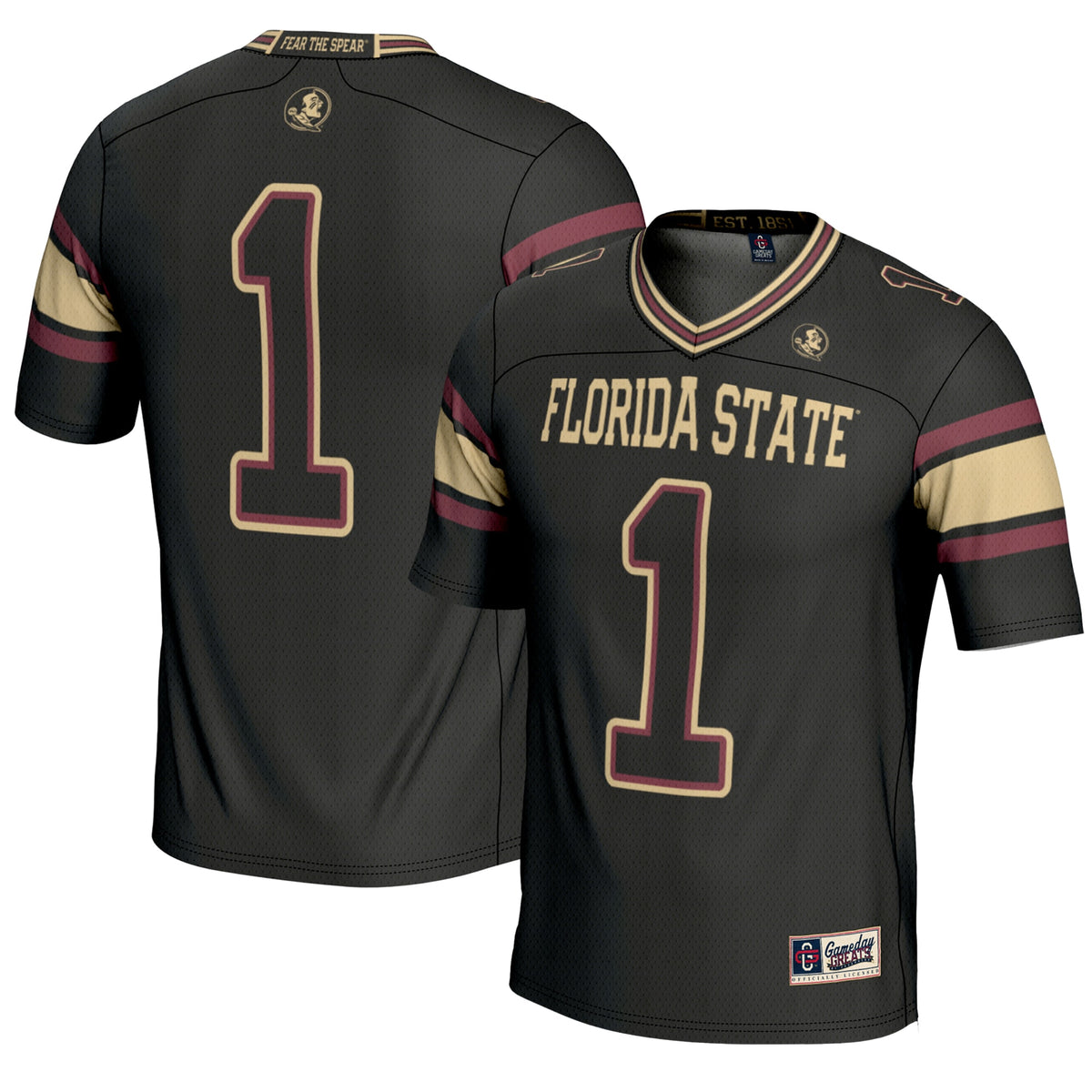 #1 Florida State Seminoles GameDay Greats Endzone Football Jersey - Black