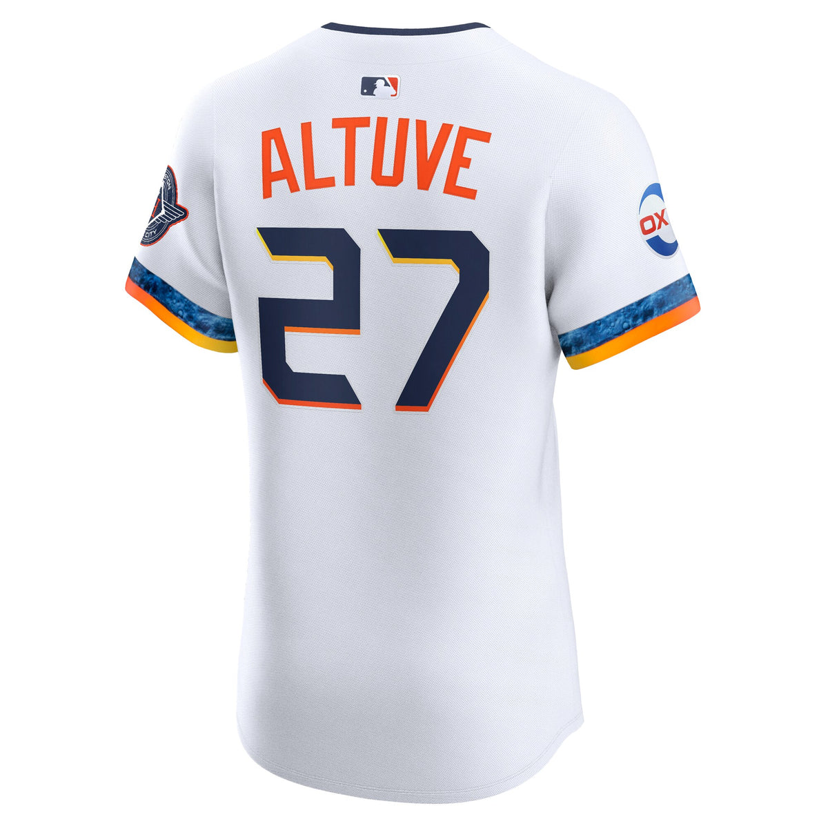 Houston Astros Jose Altuve White 2025 City Connect Elite Player Jersey