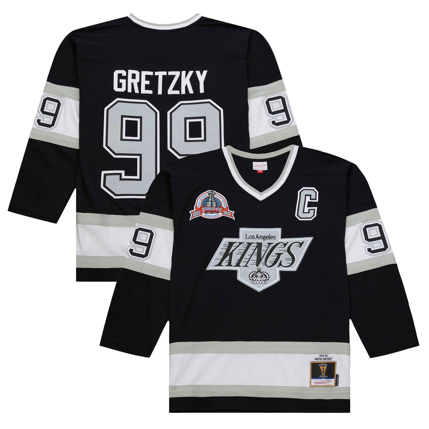 Los Angeles Kings Wayne Gretzky Black 1992-93 Power Play Jersey