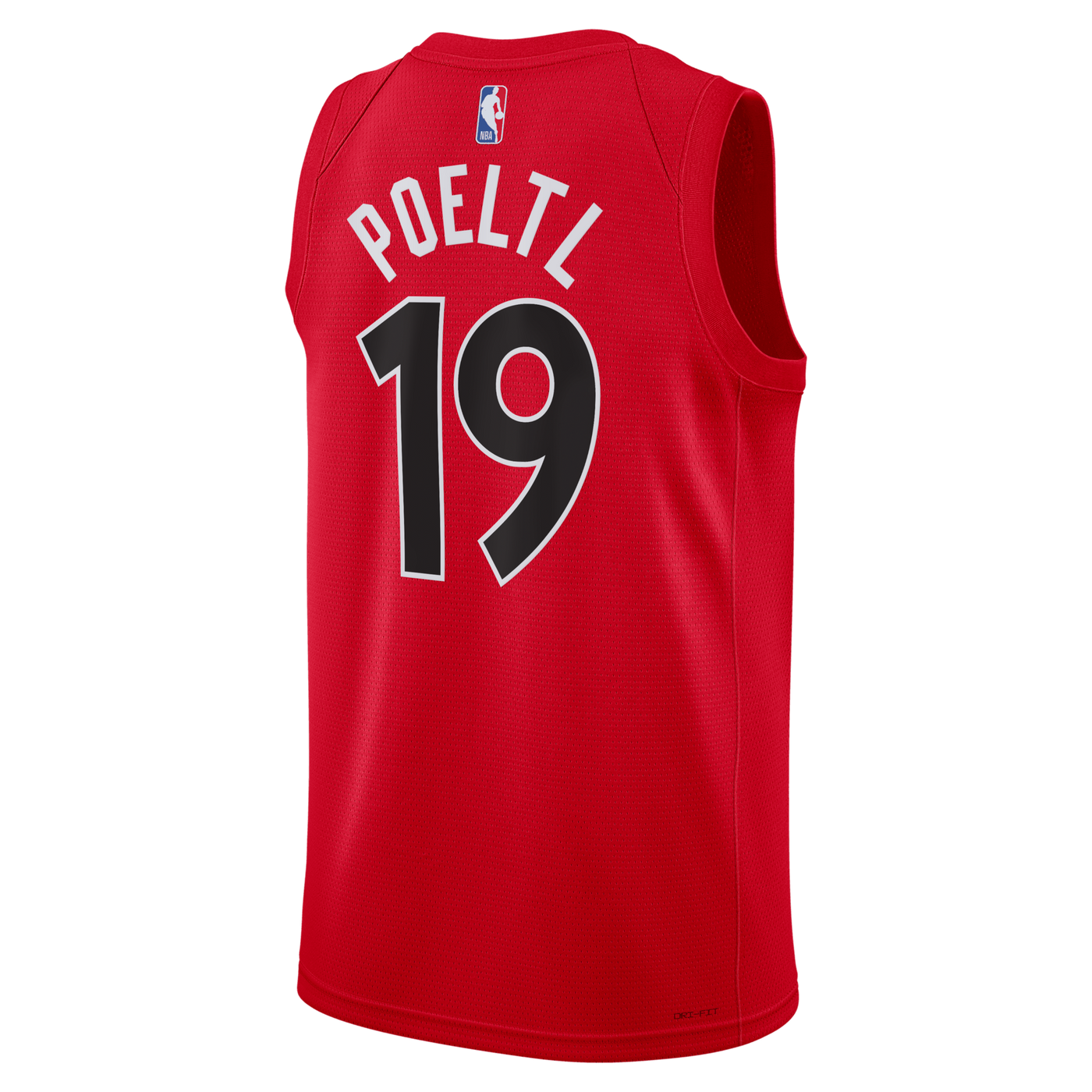 Toronto Raptors Nike Icon Edition Swingman Jersey - Red - Jakob Poeltl