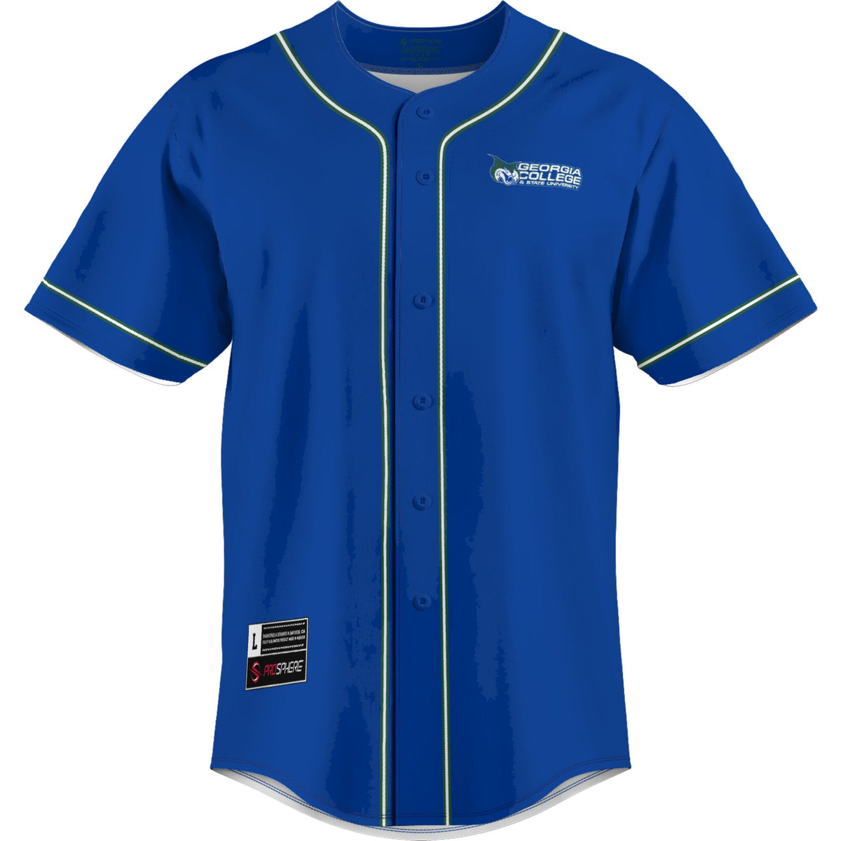 Georgia College Bobcats GameDay Greats Lightweight Baseball Jersey - Blue