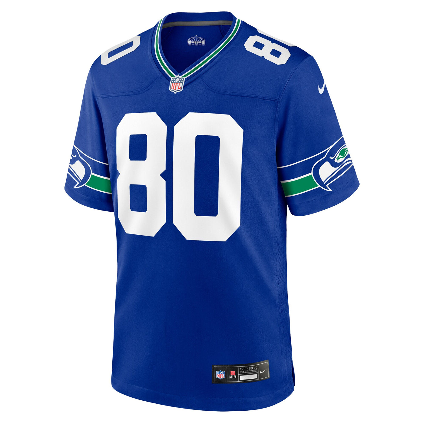 Seattle Seahawks Steve Largent Nike Royal Throwback Retired Player Game Jersey