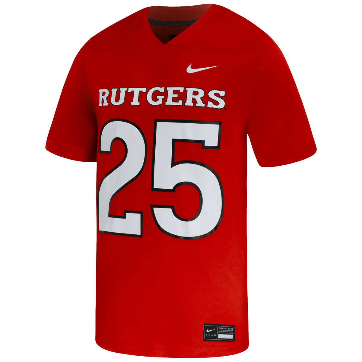 #25 Rutgers Scarlet Knights Untouchable Replica Game Jersey - Scarlet