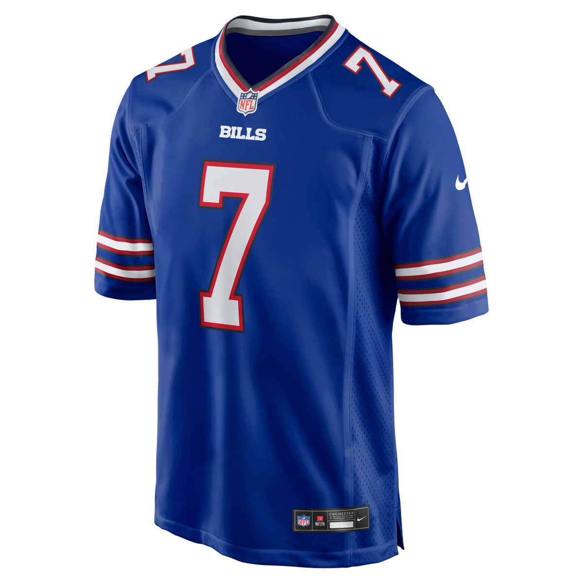 Buffalo Bills Doug Flutie Royal Game Retired Player Jersey