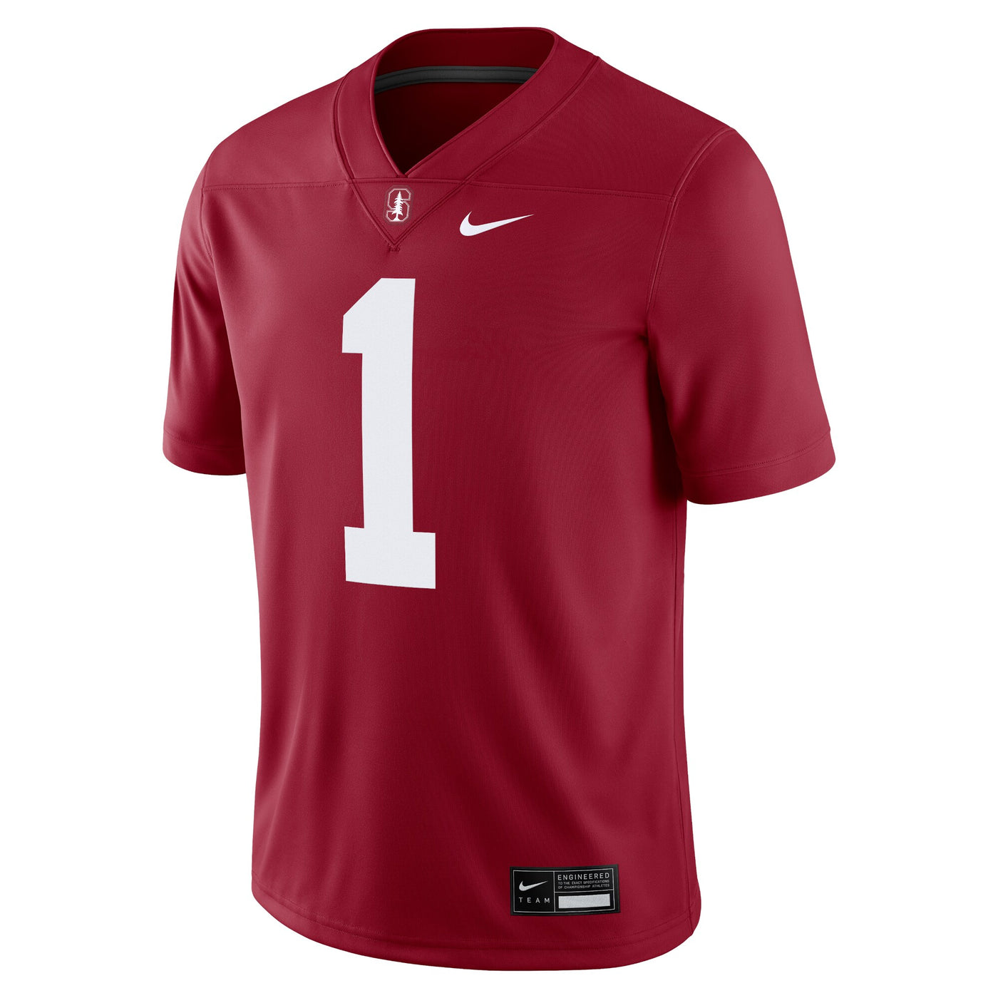 Nike #1 Cardinal Stanford Cardinal Game Jersey