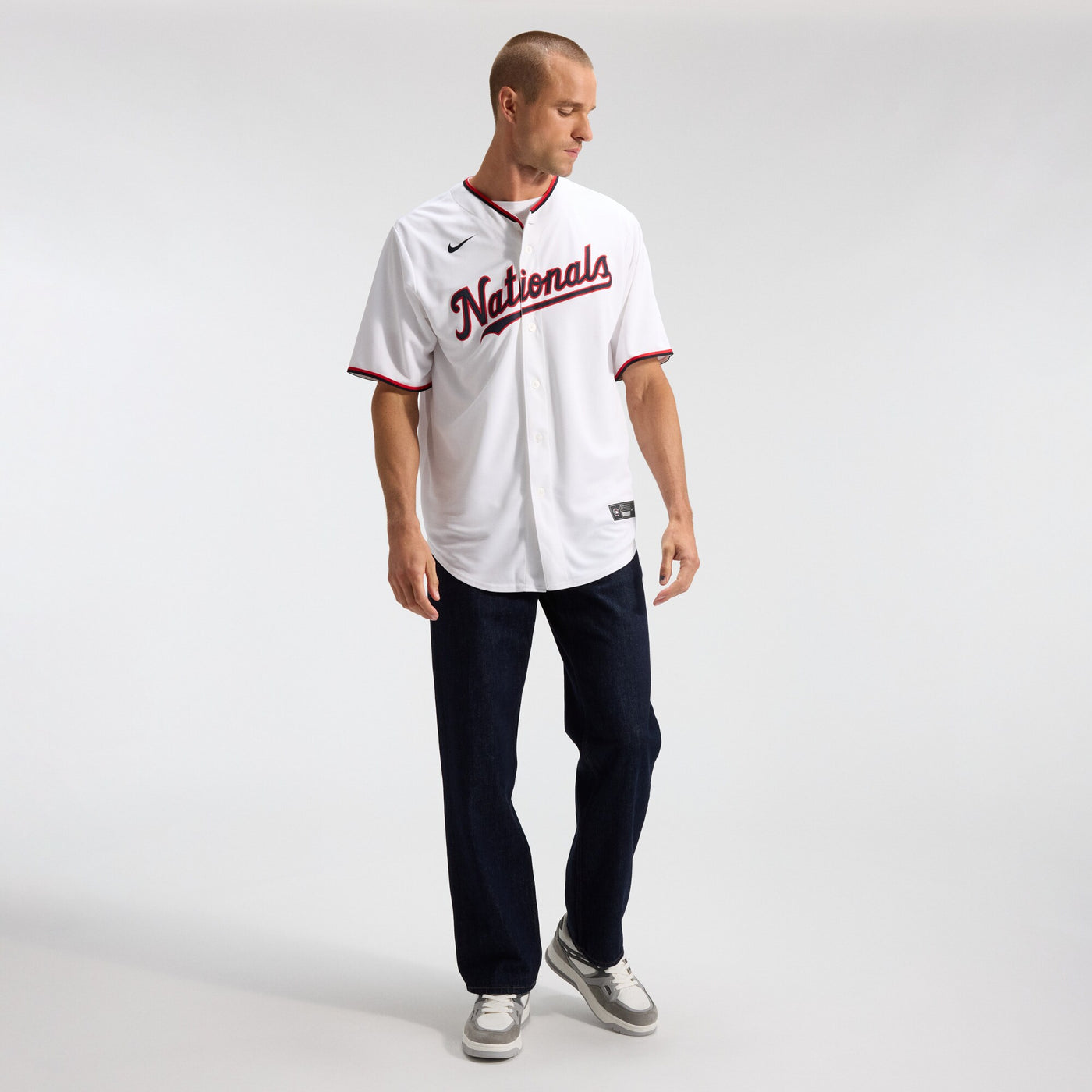 Washington Nationals CJ Abrams Nike White Home Replica Jersey
