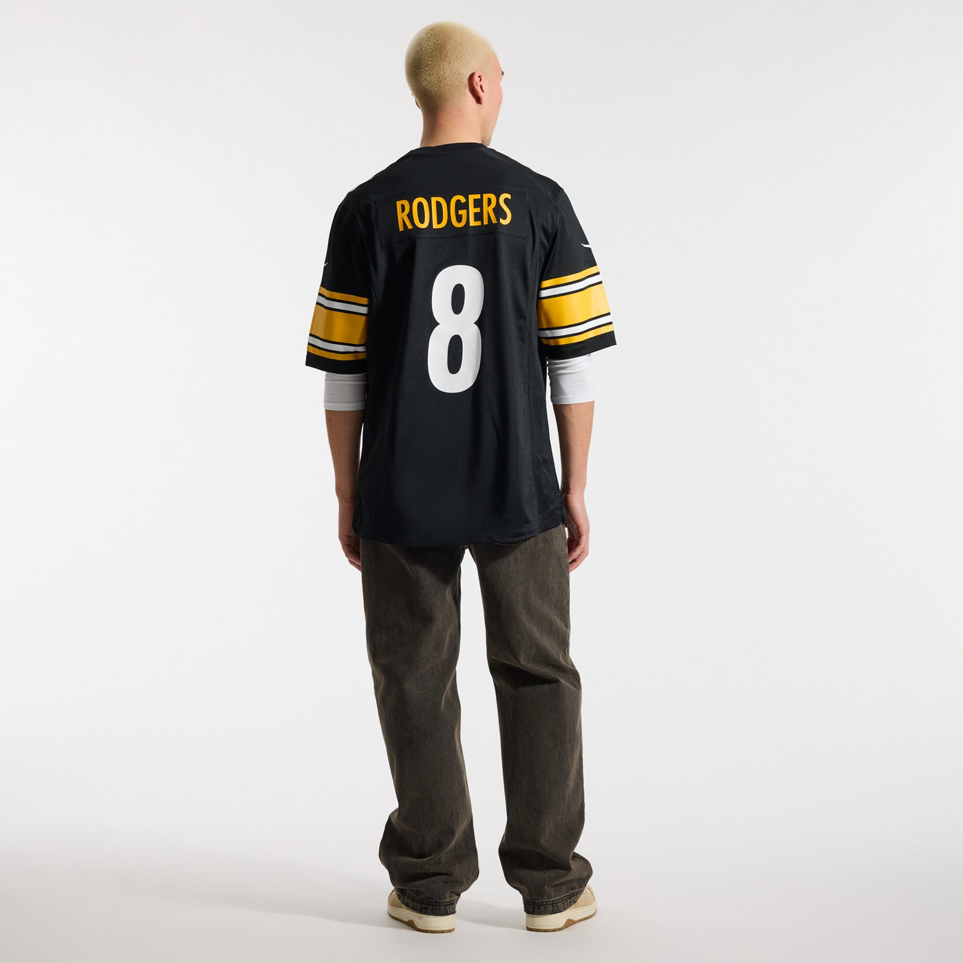 Pittsburgh Steelers Aaron Rodgers Nike Black Game Jersey