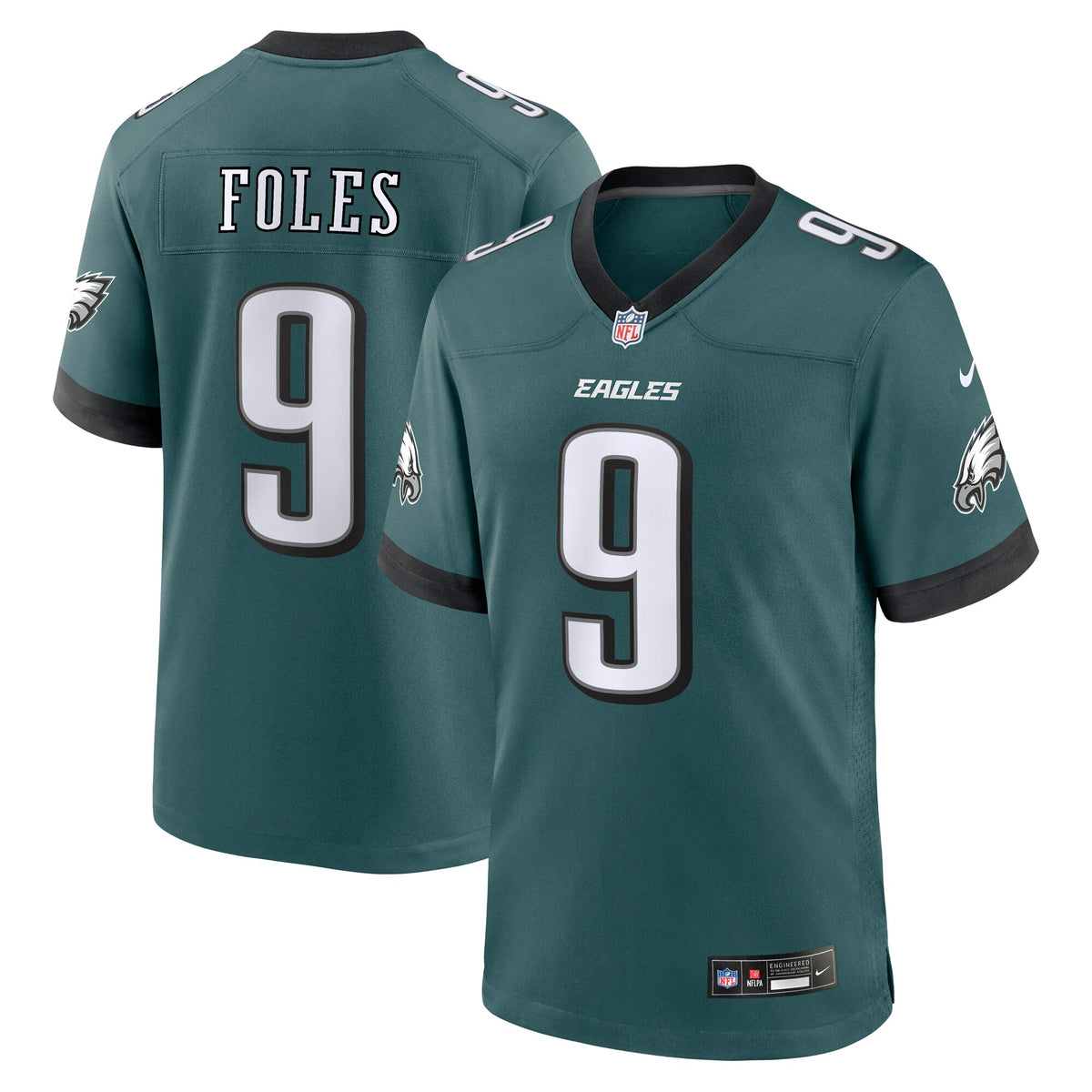 Philadelphia Eagles Nick Foles Midnight Green Team Retired Player Game Jersey