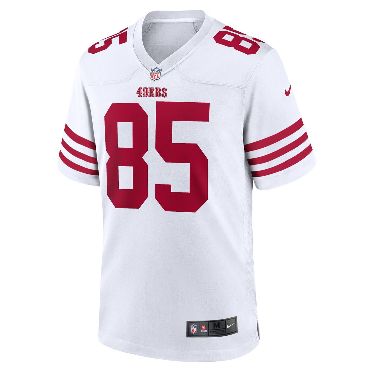 San Francisco 49ers George Kittle White Team Game Jersey