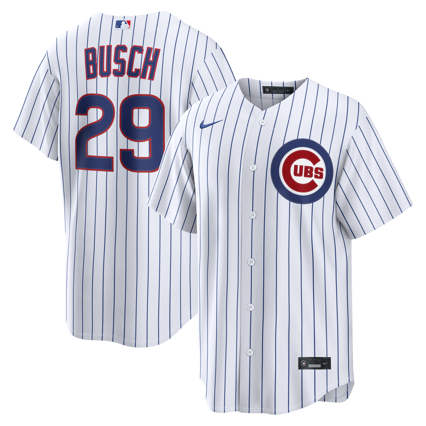 Chicago Cubs Michael Busch Nike White Home Replica Jersey