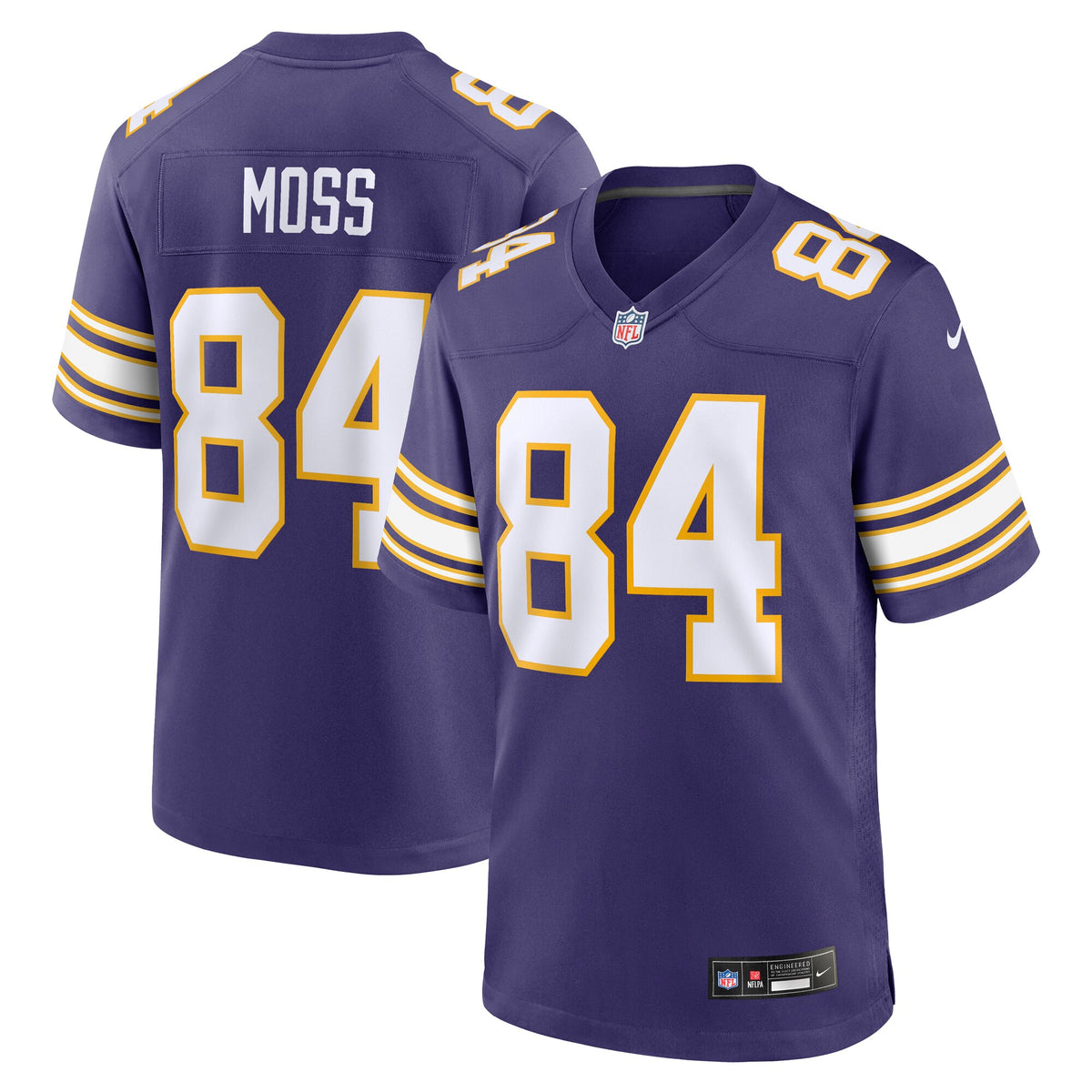 Minnesota Vikings Randy Moss Purple Classic Retired Player Game Jersey