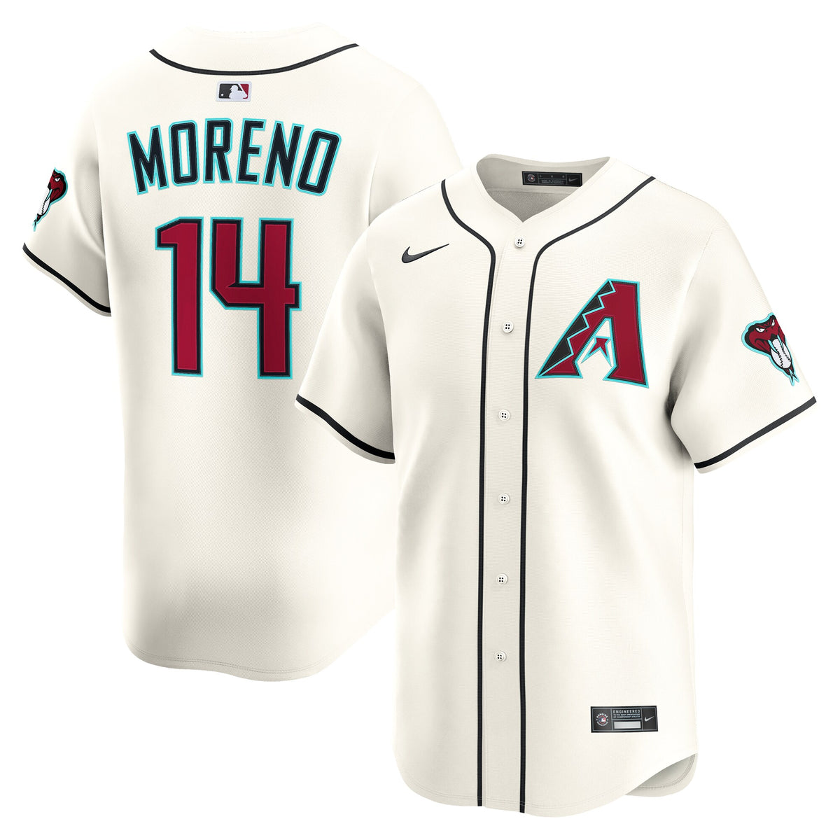 Arizona Diamondbacks Gabriel Moreno Cream Home Limited Player Jersey