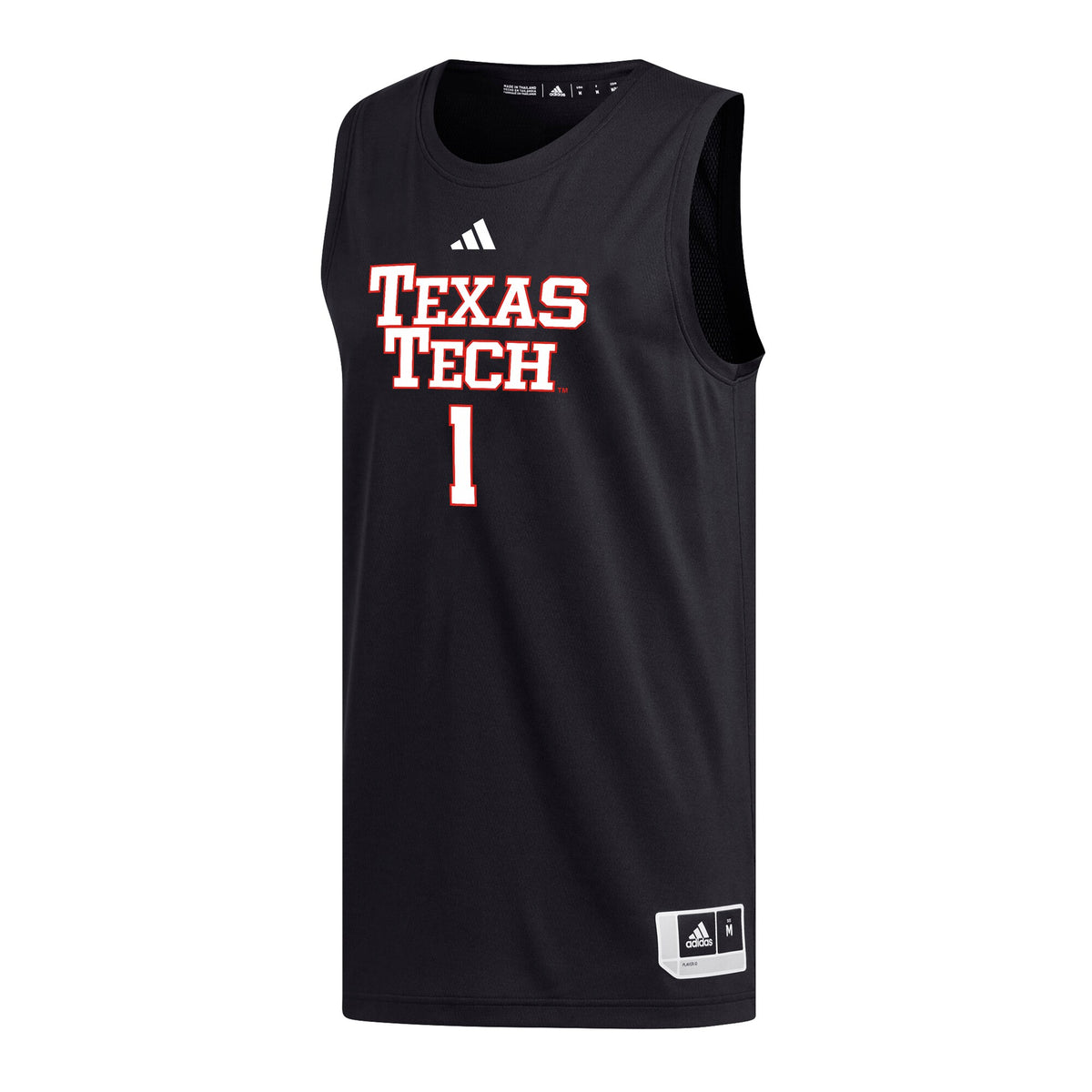 #1 Texas Tech Red Raiders Replica Basketball Jersey - Black