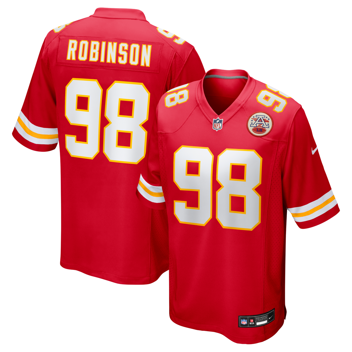 Kansas City Chiefs Janarius Robinson Red Team Game Jersey