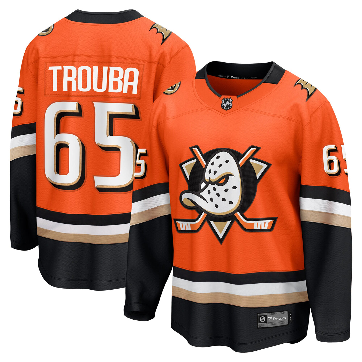 Anaheim Ducks Jacob Trouba Fanatics Orange Home Breakaway Player Jersey