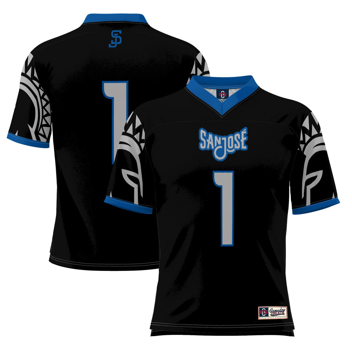 #1 San Jose State Spartans GameDay Greats Football Jersey - Black