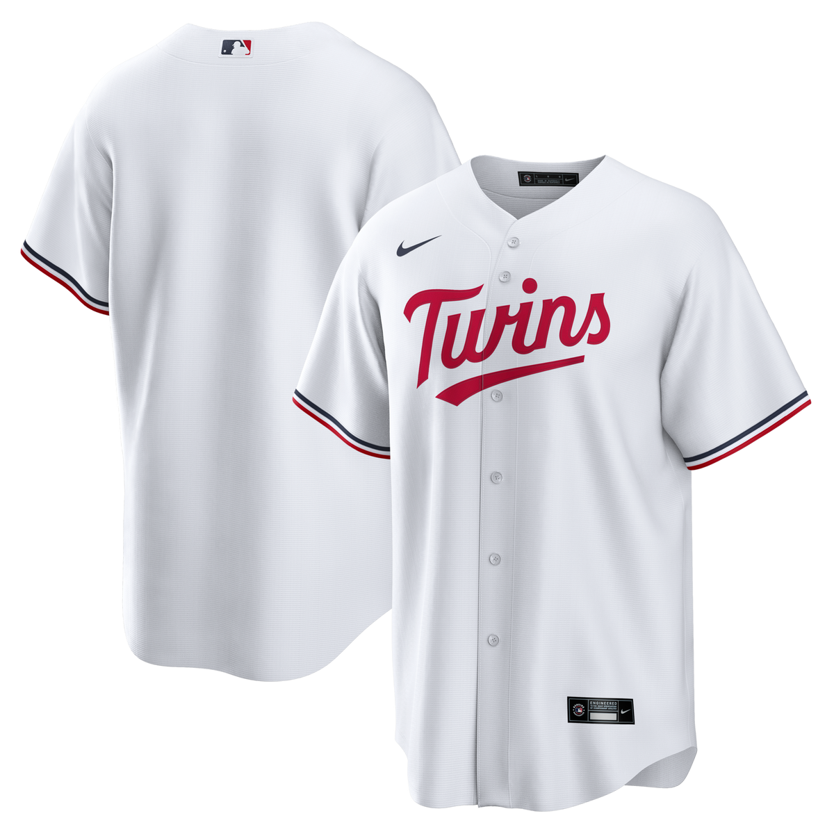 Minnesota Twins White Home Big & Tall Replica Jersey