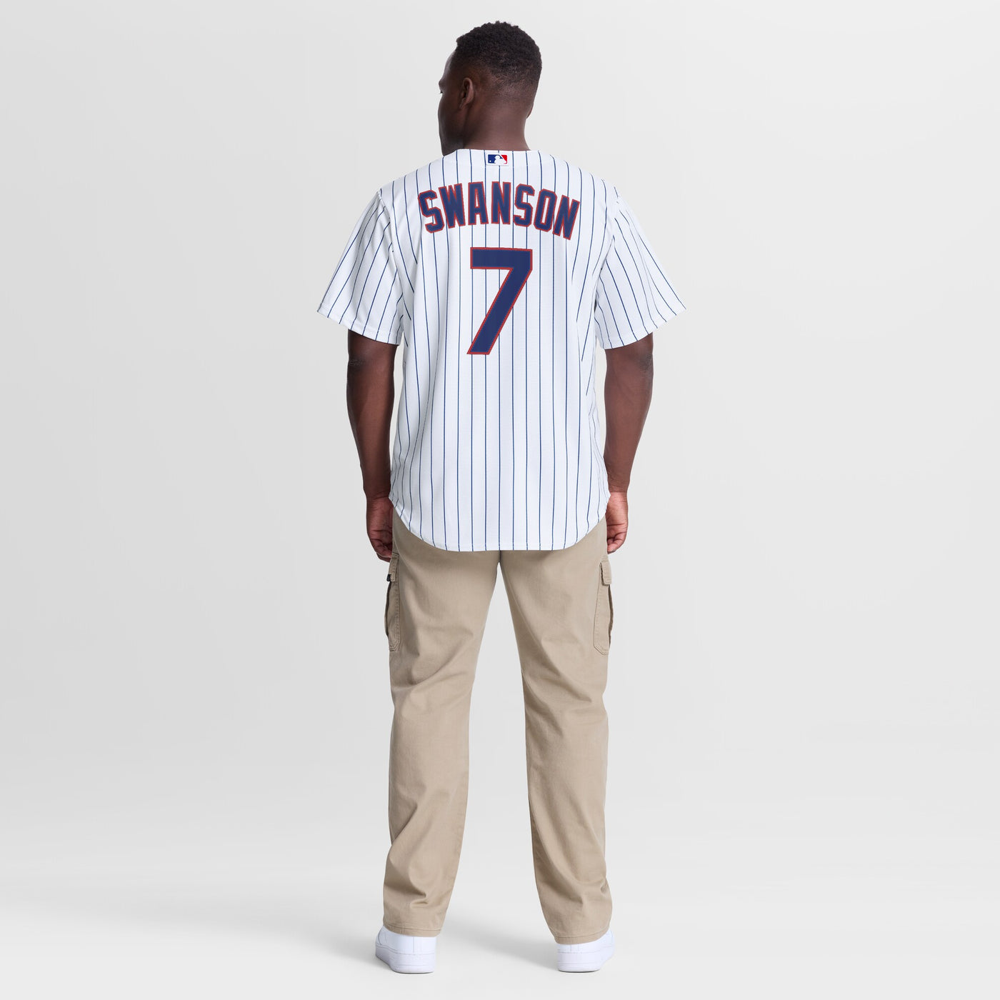 Chicago Cubs Dansby Swanson Nike White Home Replica Jersey