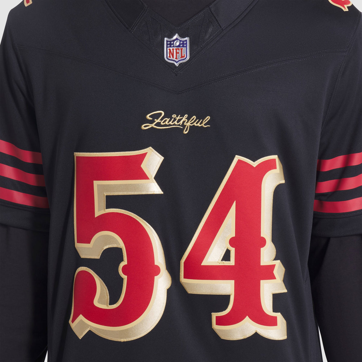 San Francisco 49ers Fred Warner Black 2025 Rivalries Collection Stitched Limited Jersey