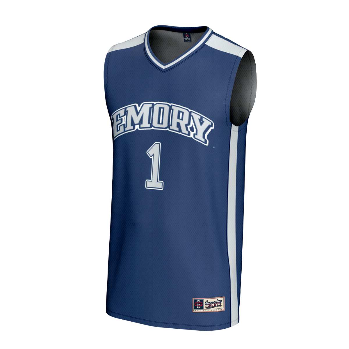 #1 Emory Eagles GameDay Greats Lightweight Collegiate Basketball Fashion Jersey - Blue