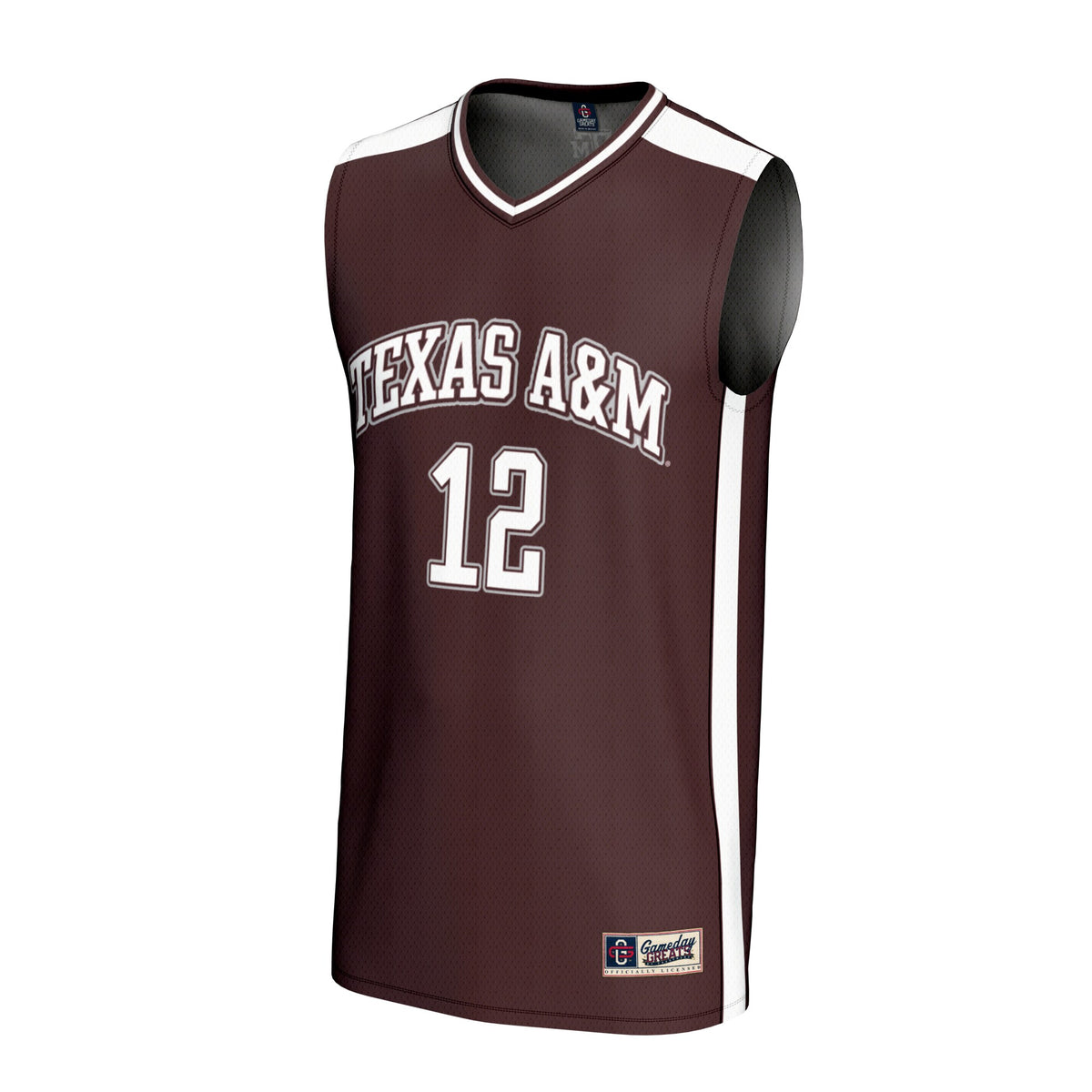 #12 Texas A&M Aggies GameDay Greats Lightweight Basketball Fashion Jersey - Maroon