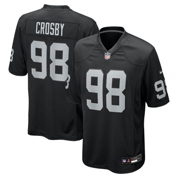 Las Vegas Raiders Maxx Crosby Nike Black Game Jersey