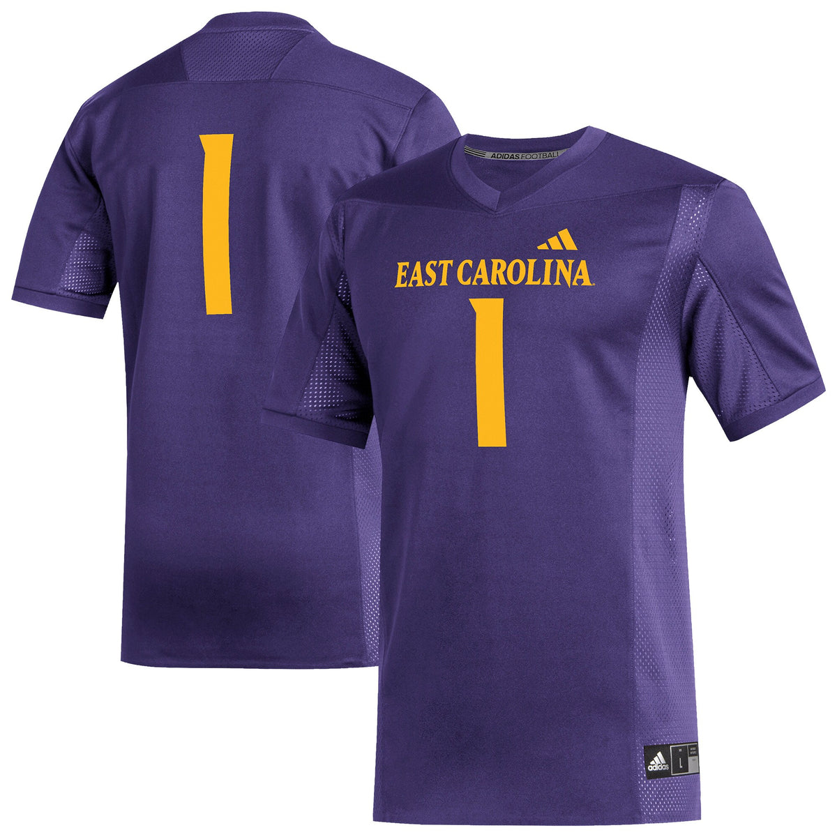 #1 ECU Pirates Replica Football Jersey - Purple