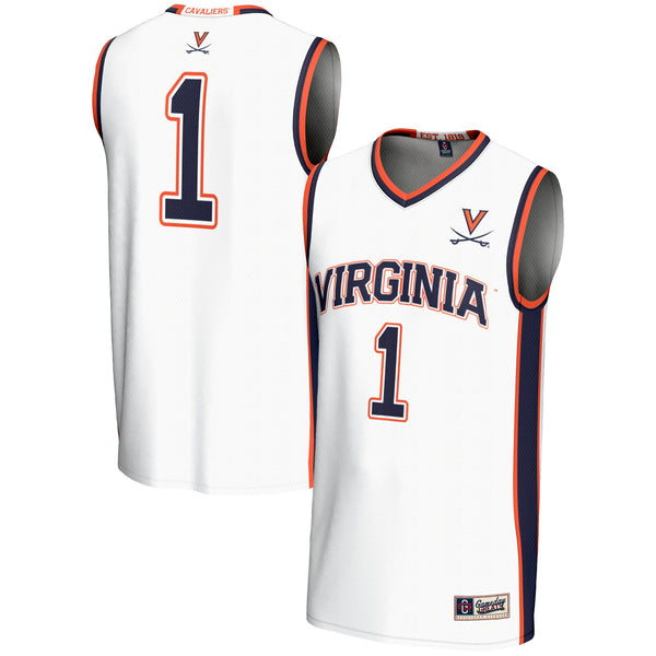 Male GameDay Greats #1 White Virginia Cavaliers Lightweight Basketball Jersey