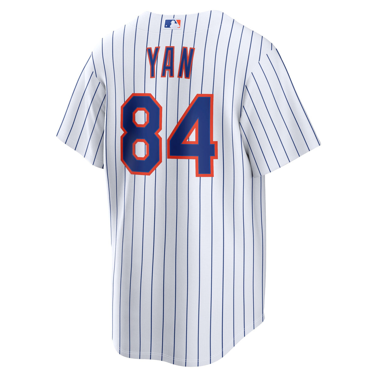 New York Mets Jefry Yan White Home Replica Jersey