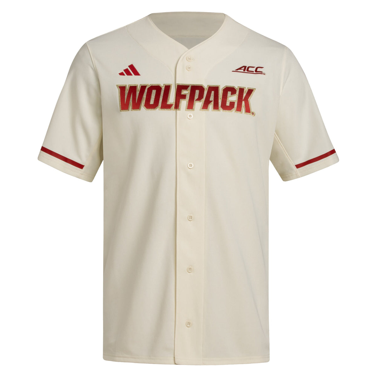 NC State Wolfpack Replica Baseball Jersey - Cream