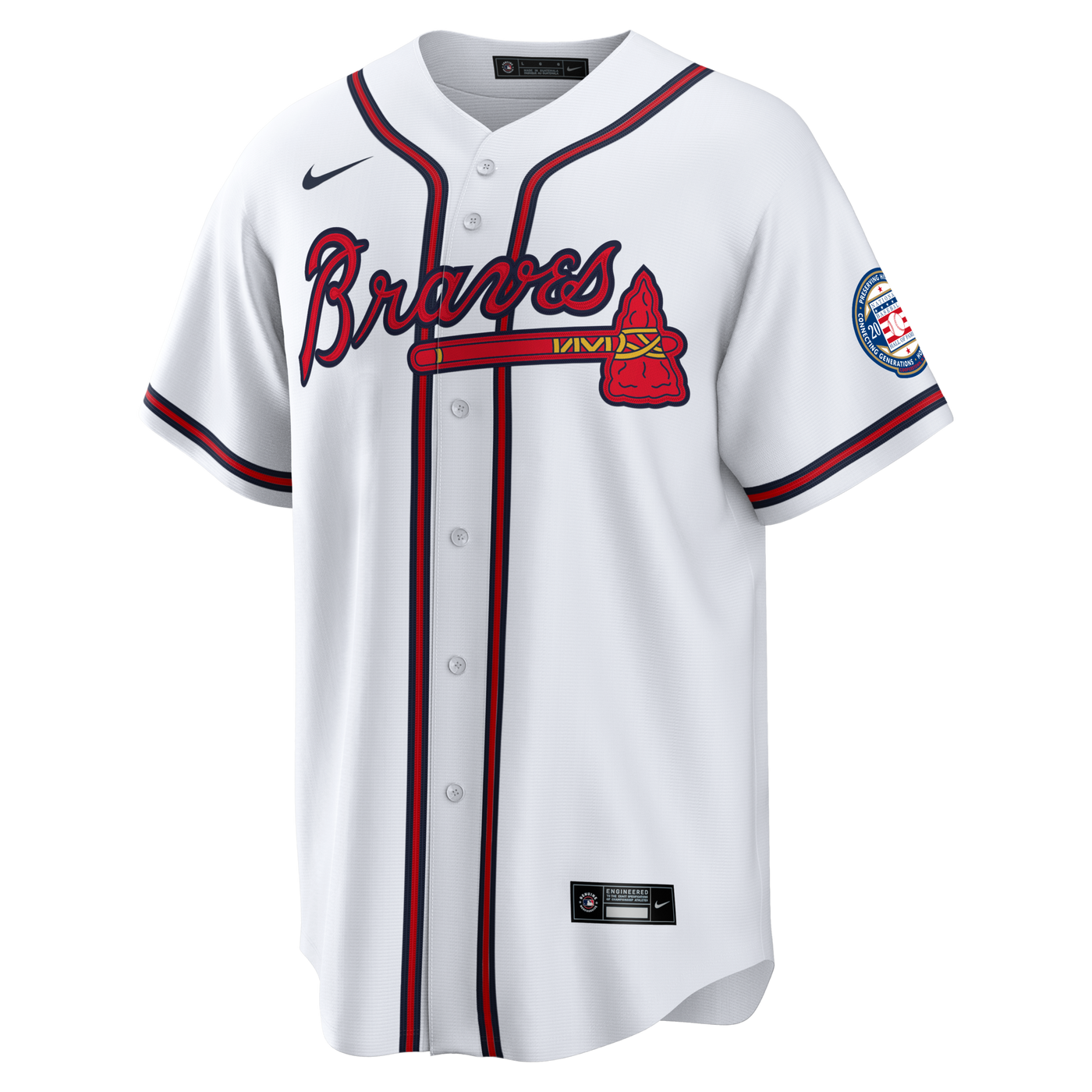 Atlanta Braves Andruw Jones Nike White Home Replica 2026 Hall of Fame Patch Jersey