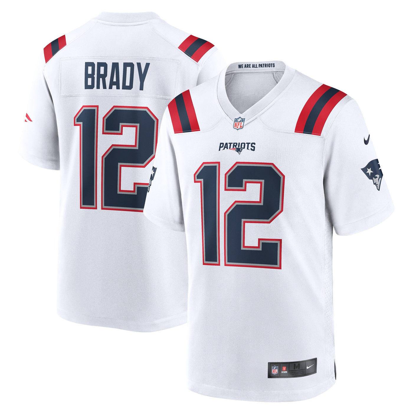 New England Patriots Tom Brady Nike White Retired Game Jersey