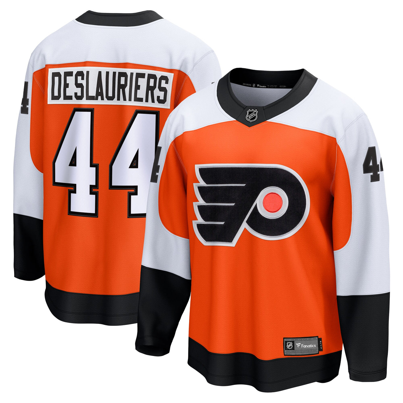 Philadelphia Flyers Nicolas Deslauriers Fanatics Orange Home Breakaway Jersey