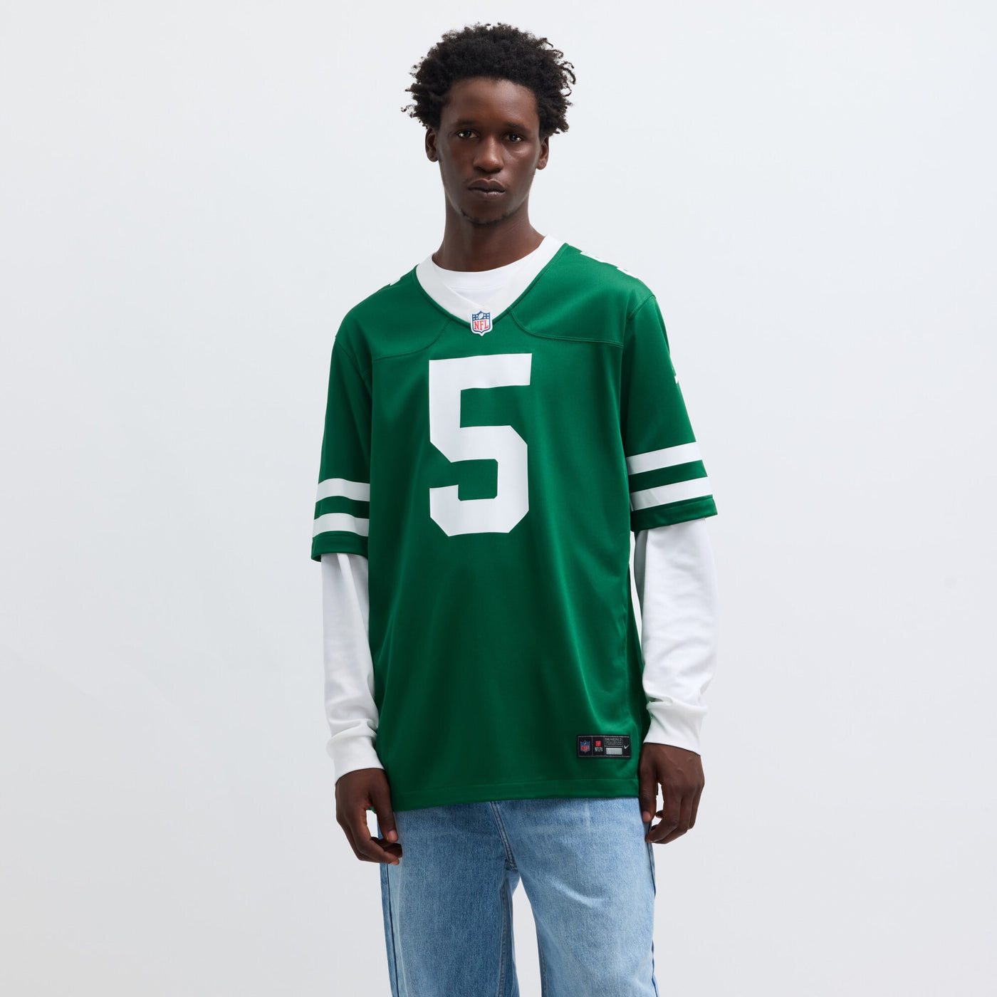 New York Jets Garrett Wilson Nike Legacy Green Game Jersey