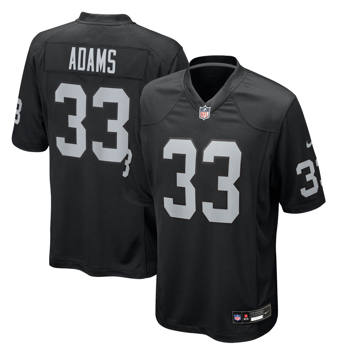 Las Vegas Raiders Jamal Adams Black Team Game Jersey
