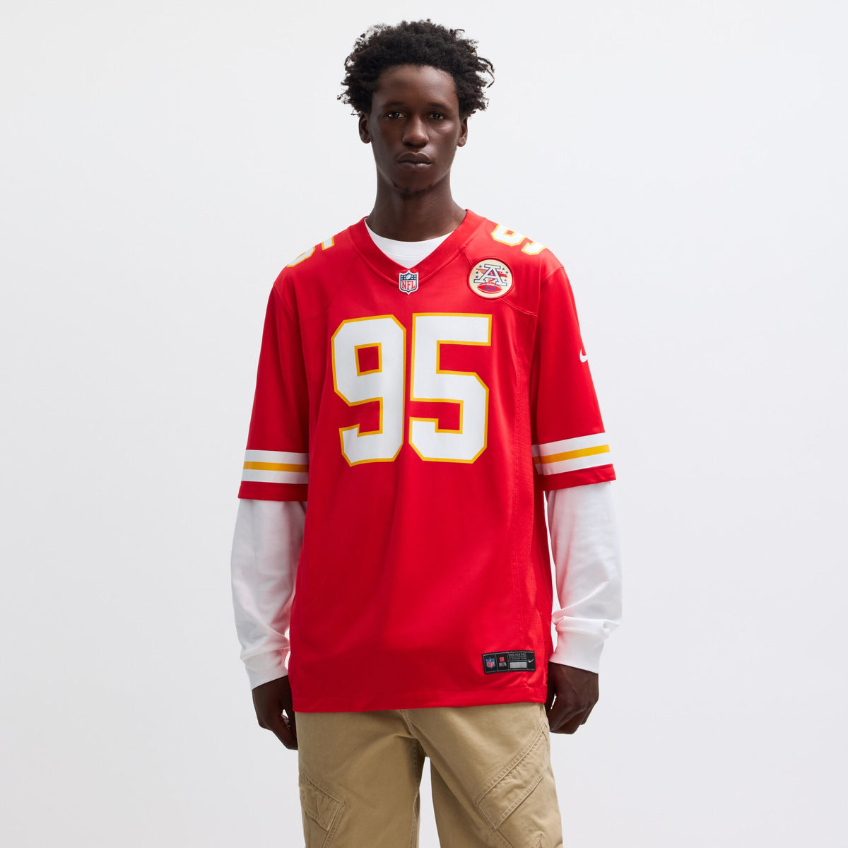 Kansas City Chiefs Chris Jones Red Game Jersey