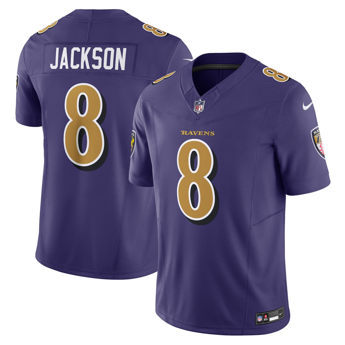 Baltimore Ravens Lamar Jackson Purple Vapor F.U.S.E. Limited Jersey