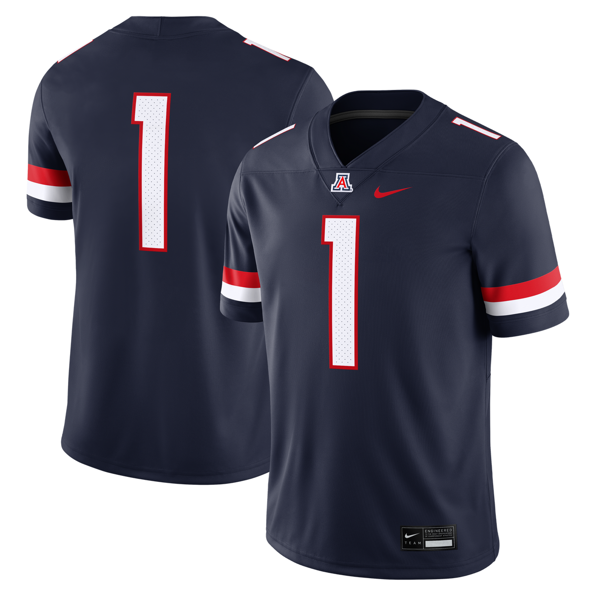#1 Arizona Wildcats Home Game Football Jersey - Navy