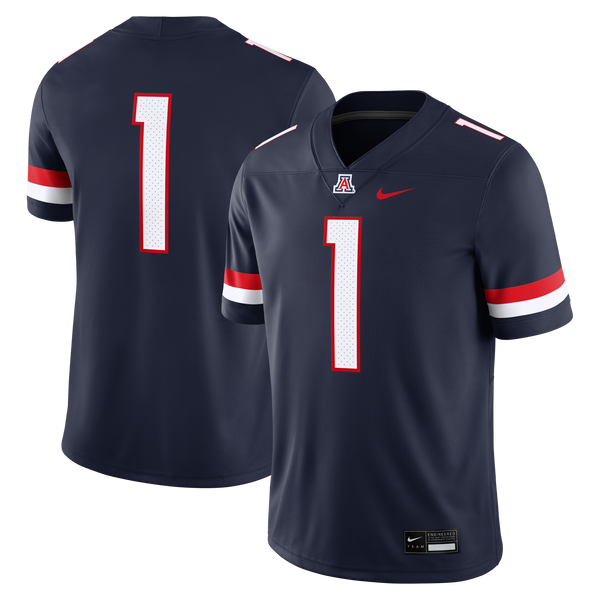 #1 Arizona Wildcats Home Game Football Jersey - Navy