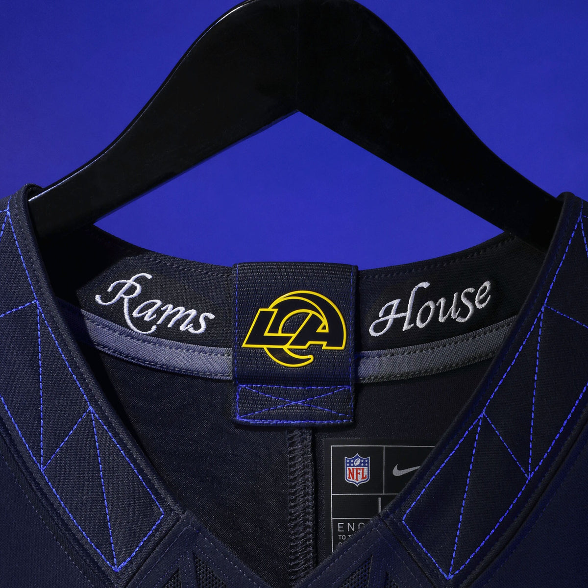 Los Angeles Rams Matthew Stafford Midnight Blue 2025 Rivalries Collection Stitched Limited Jersey