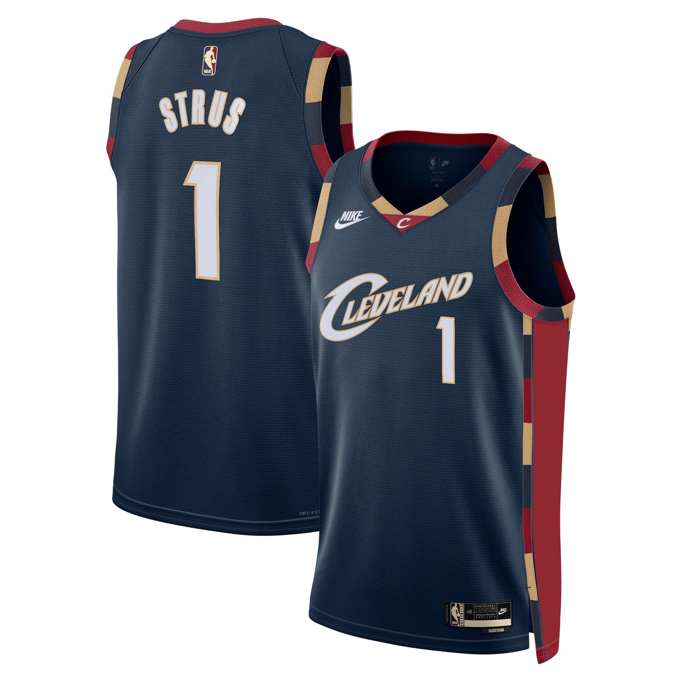 Cleveland Cavaliers Nike Classic Edition Jersey - Navy - Max Strus