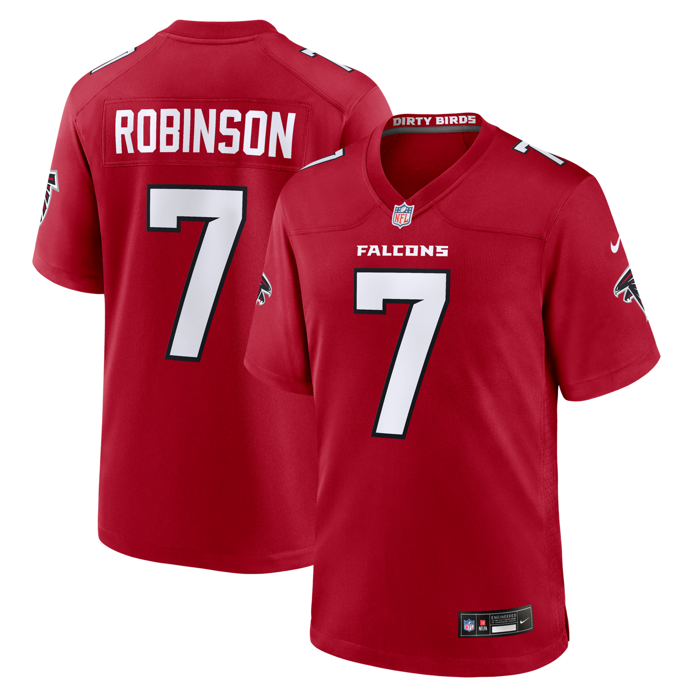 Atlanta Falcons Bijan Robinson Nike Red Game Jersey