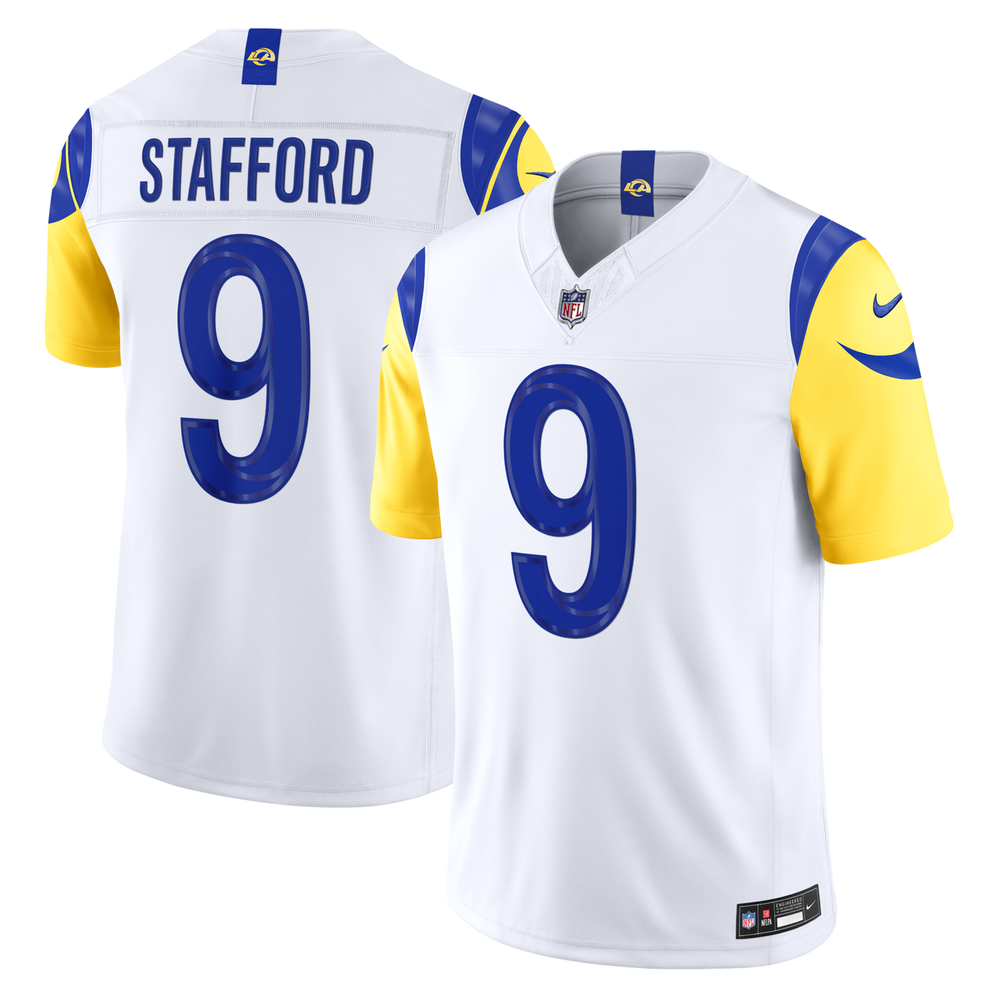 Los Angeles Rams Matthew Stafford Nike White Vapor F.U.S.E. Stitched Limited Jersey