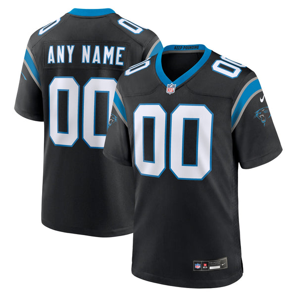 Carolina Panthers Nike Black Custom Game Jersey
