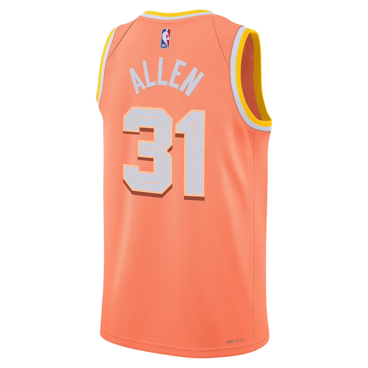 Cleveland Cavaliers Nike 2025/26 City Edition Swingman Jersey - Orange - Jarrett Allen