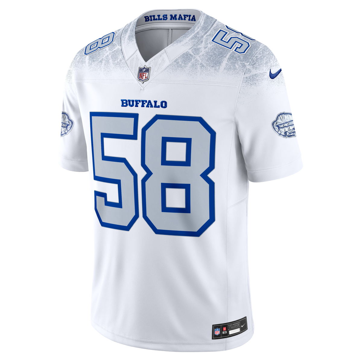 Buffalo Bills Matt Milano White 2025 Rivalries Collection Stitched Limited Jersey