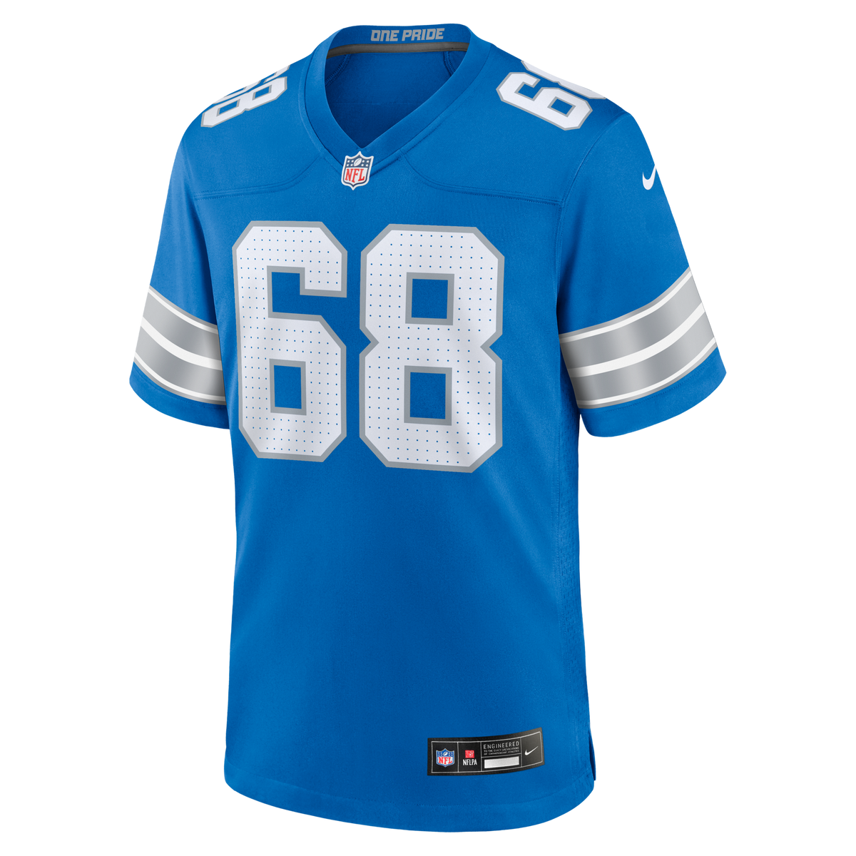 Detroit Lions Taylor Decker Blue Team Game Jersey