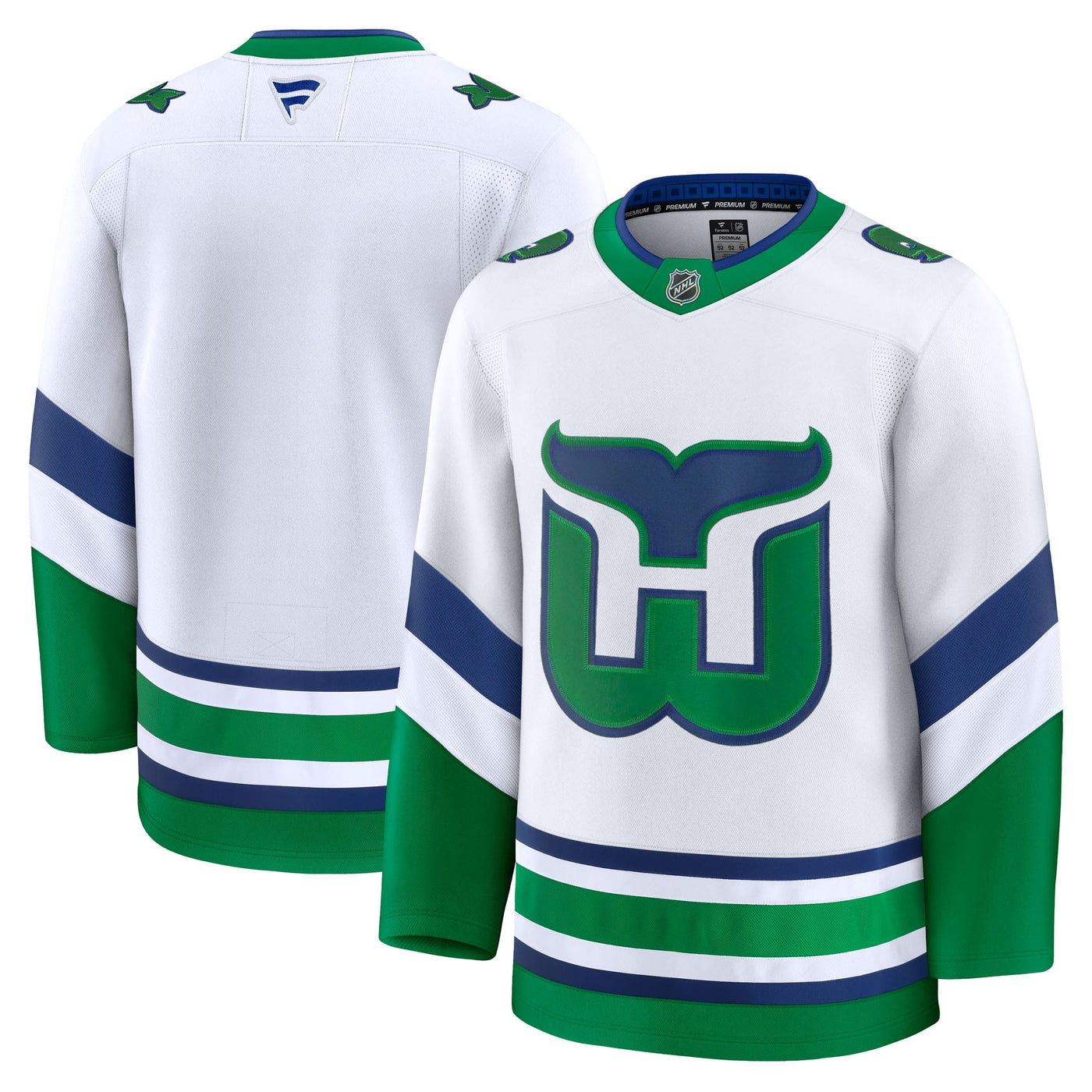 Carolina Hurricanes Fanatics White Throwback Premium Jersey